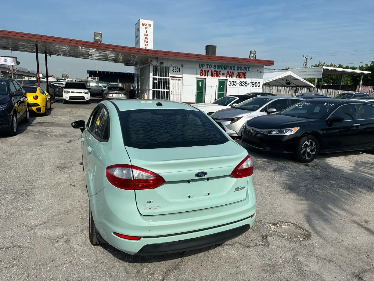 used 2017 Ford Fiesta - back view