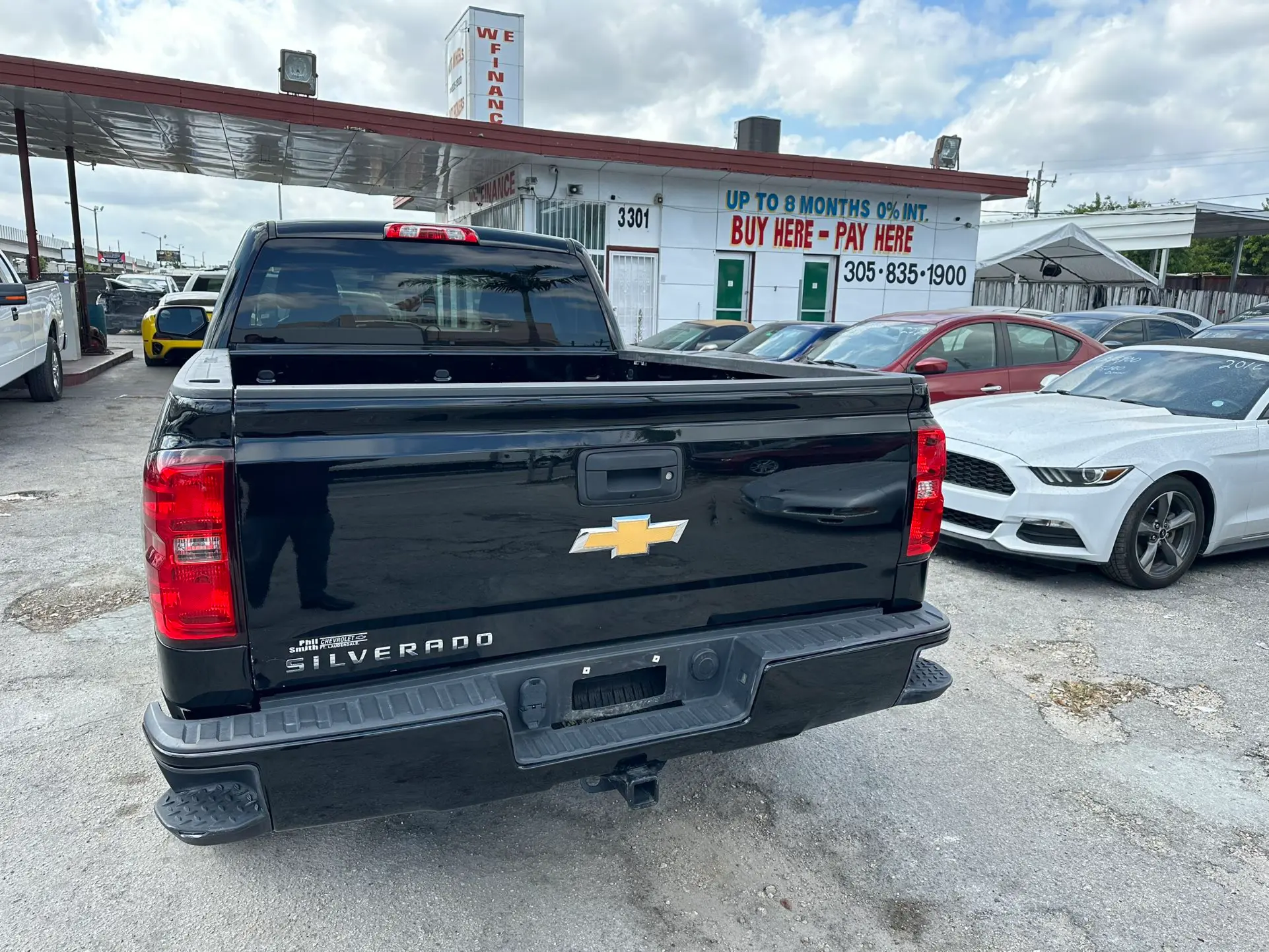 used 2018 Chevrolet Silverado - back view