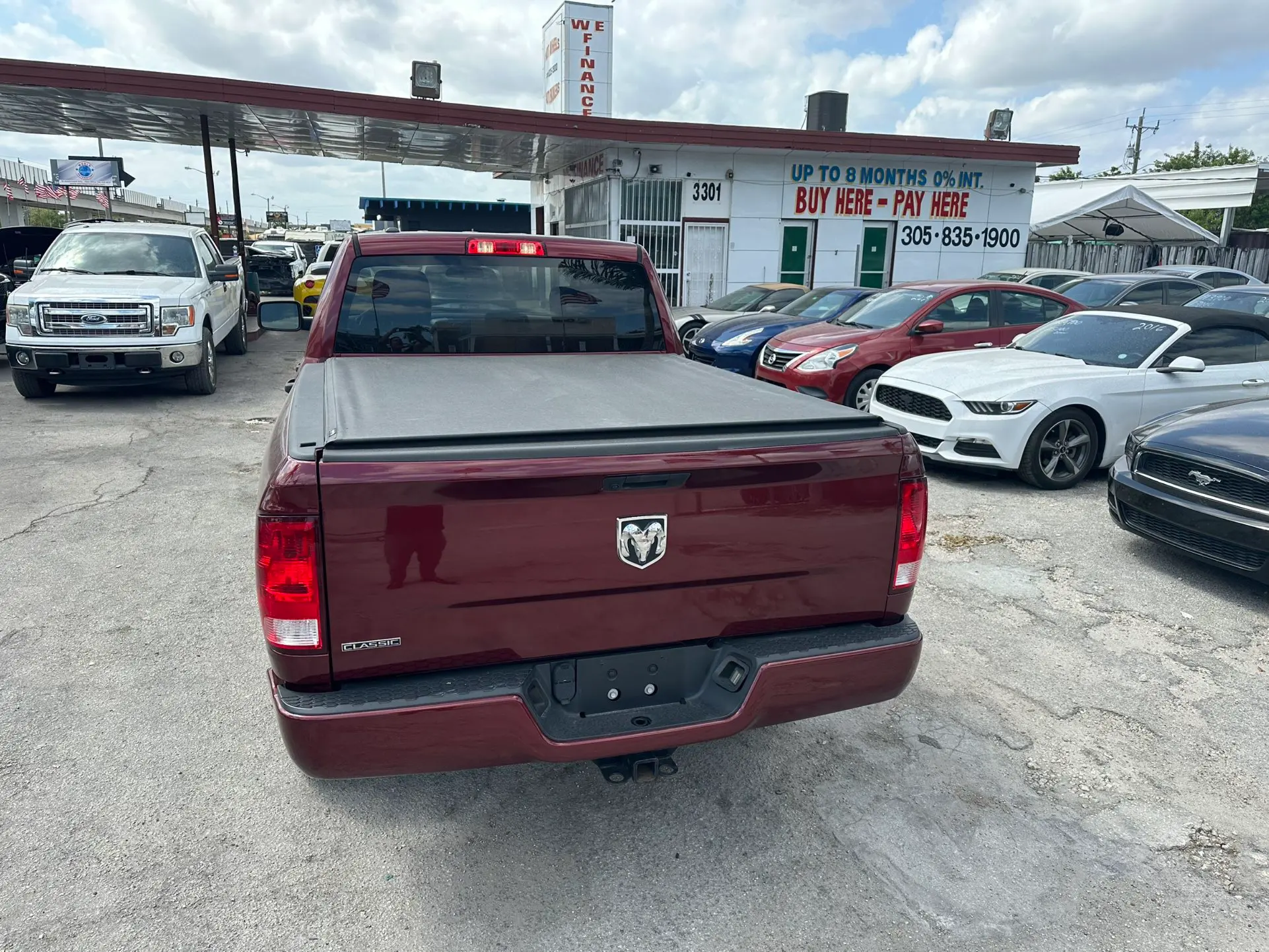 used 2017 CHEVY SILVERADO - back view