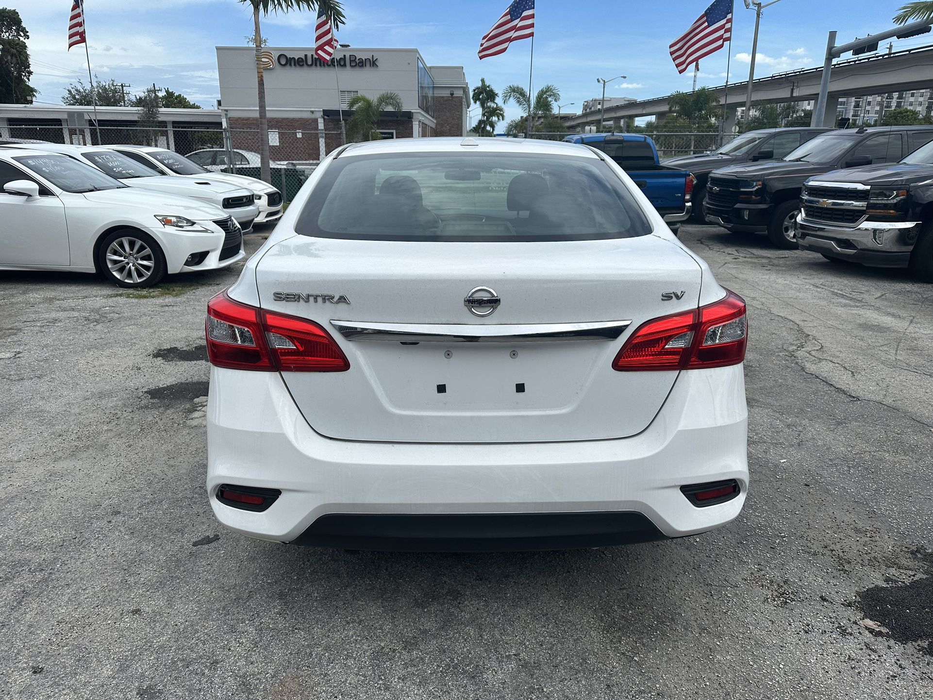 used 2017 NISSAN SENTRA - back view