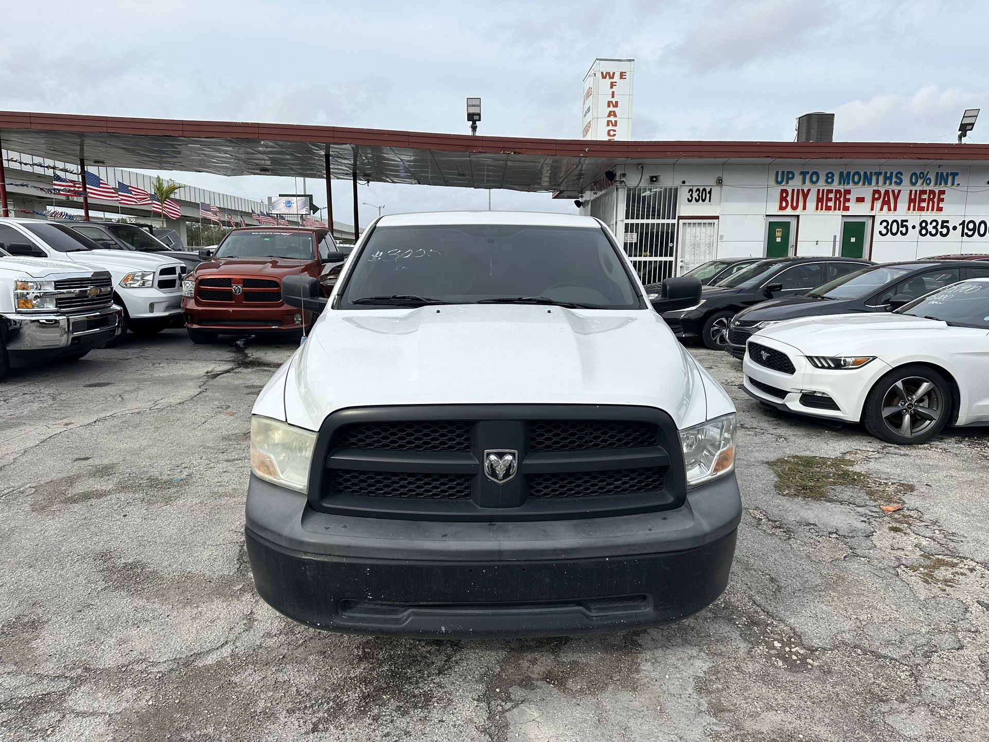 used 2012 DODGE RAM - front view 1