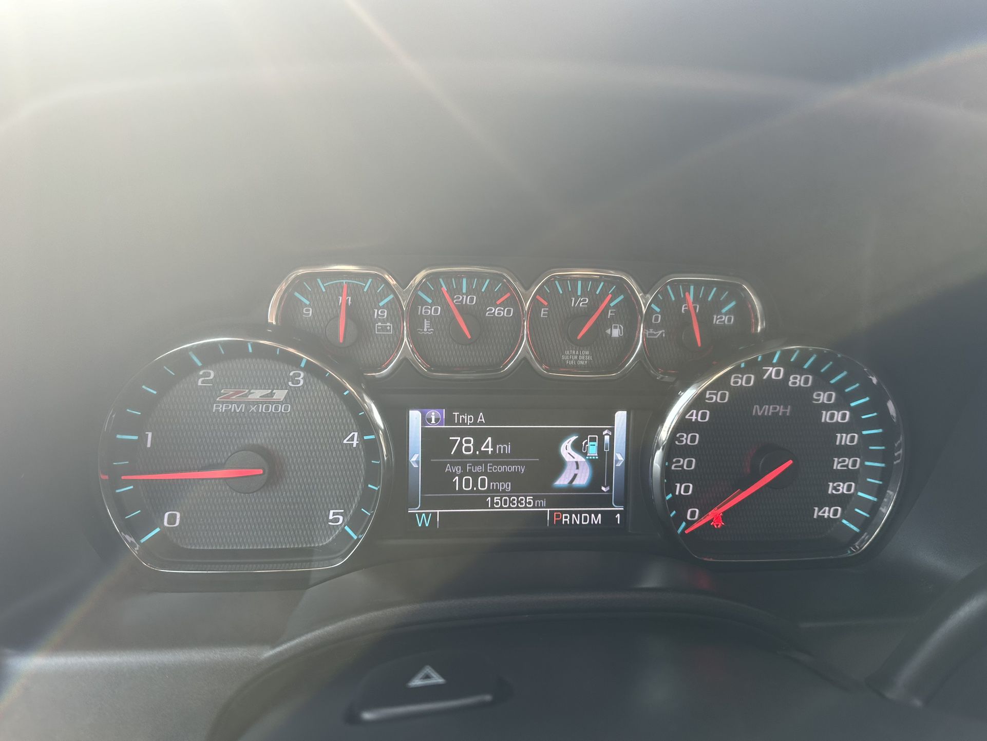 used 2016 Chevy Silverado Z71 diesel 4x4 crew cab - interior view 2