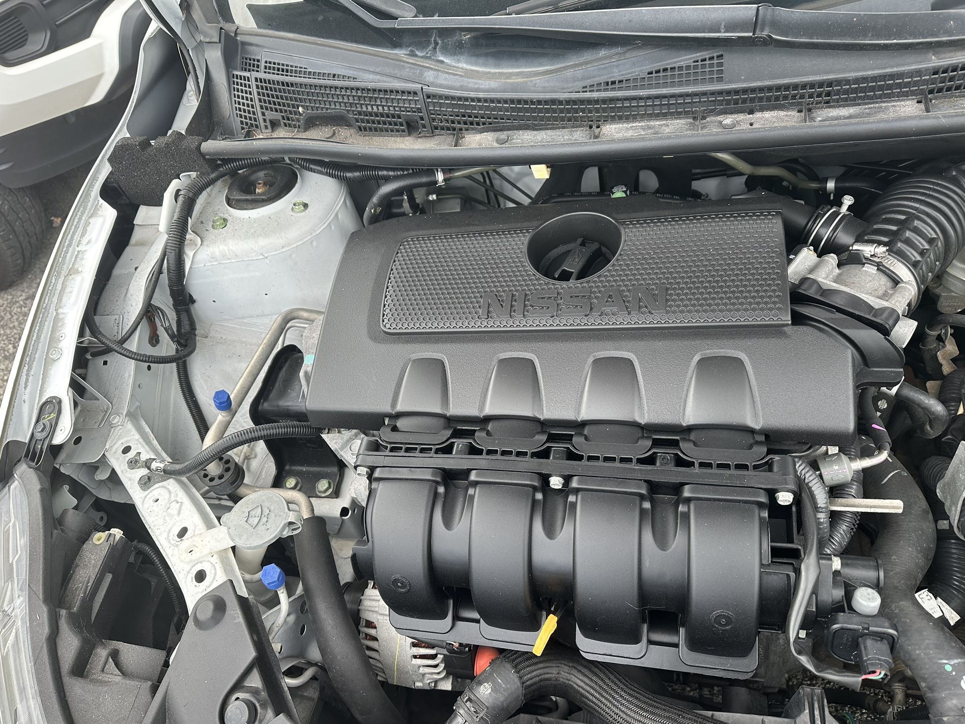 used 2017 NISSAN SENTRA - engine view