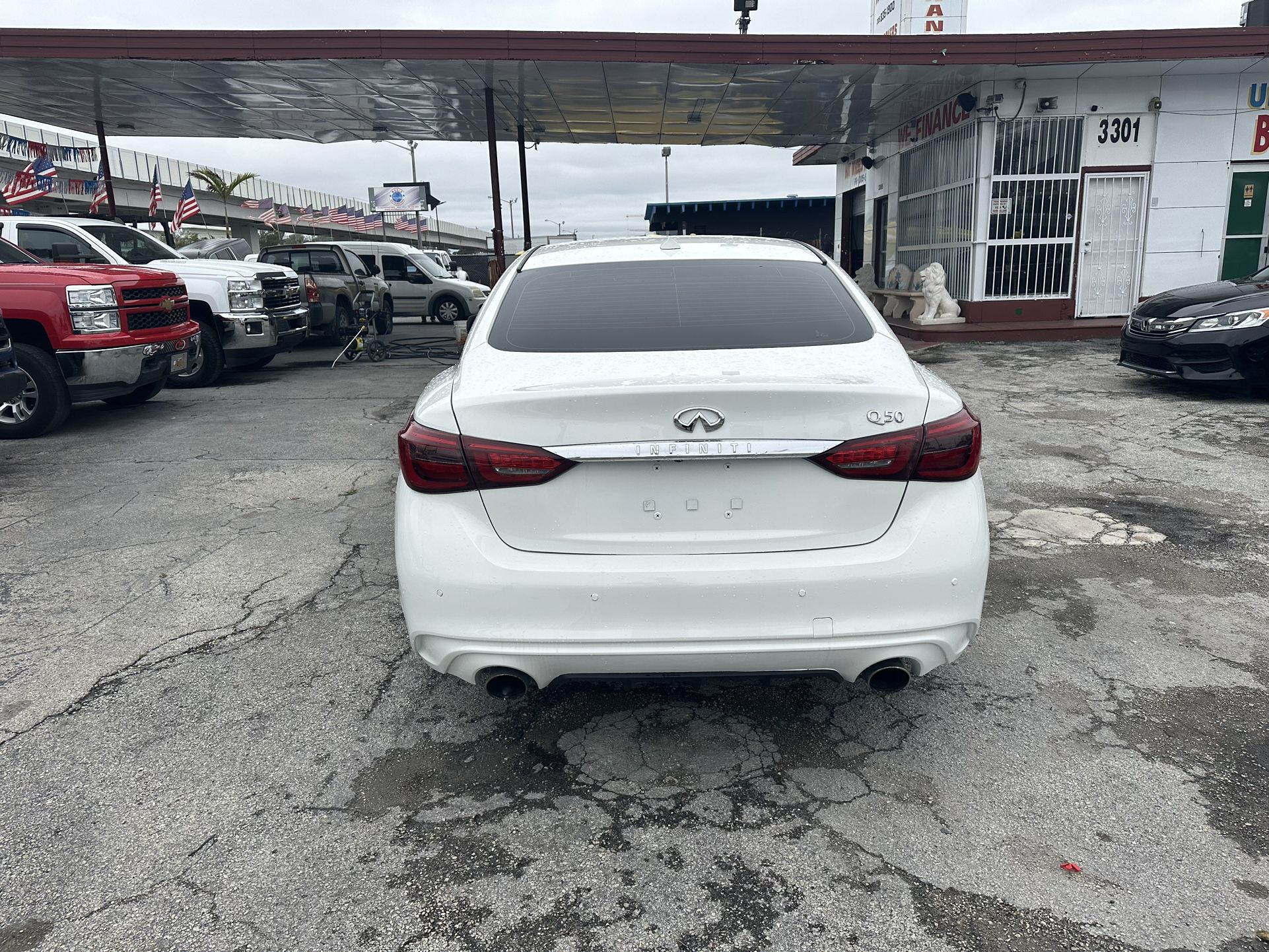 used 2018 INFINITI Q50 - back view